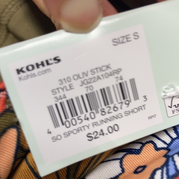 Relist7/2 SO floral Sporty cutout top & high rise sporty short S jrs - Picture 16 of 17